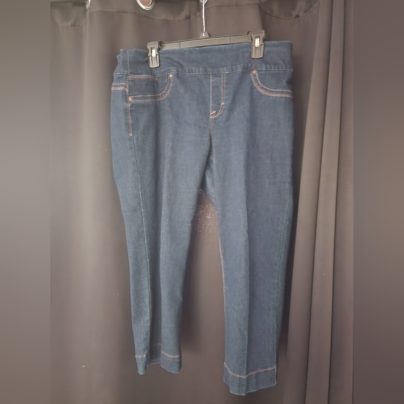 Style & Co. Women's Jean Capri Color Blue Size Large Gently Used - Picture 1 of 8